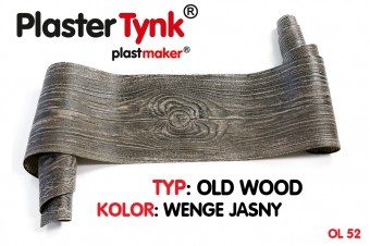 Elastyczna deska elewacyjna PLASTERTYNK Old Wood  "wenge jasny" OL 52  21x240cm